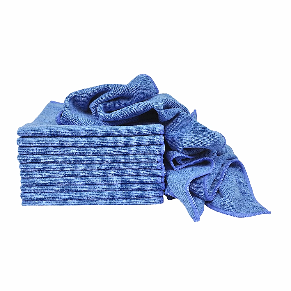 12 X 12inch Yellow Economy Multifunction Warp Knitting Terry Microfiber Towel (24 PACK)