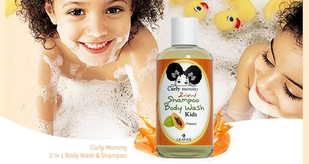 Private Label Baby Care Hair Products Tearless Formula for Kid Shampoo Body 2 in 1 Bady Care