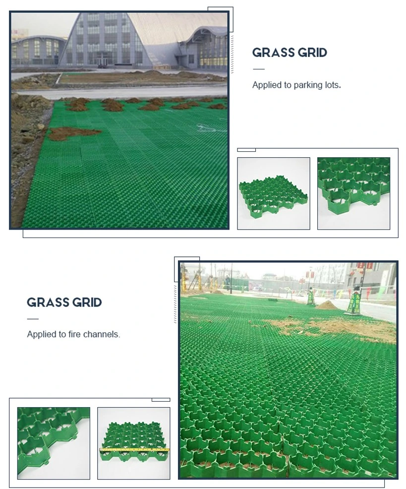 HDPE Plastic Grass Lawn Grid Grass Pavers Paving Grids Grass Protection Mats