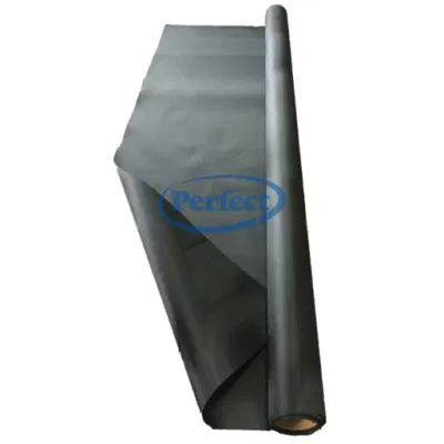 Dos caras de fibra de vidrio recubierto de silicona negro de tela de fibra de vidrio
