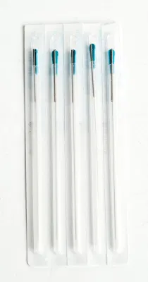 Aguja de acupuntura desechable con mango de resorte con tubo guía para principiantes