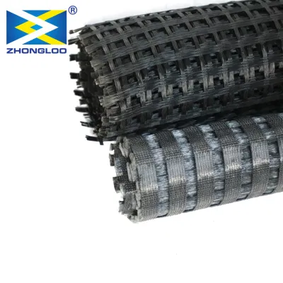 Productos Biaxial Earthwork de fibra de vidrio de fibra de vidrio 30kn/M de geomalla de ferrocarril de la cama en carretera.
