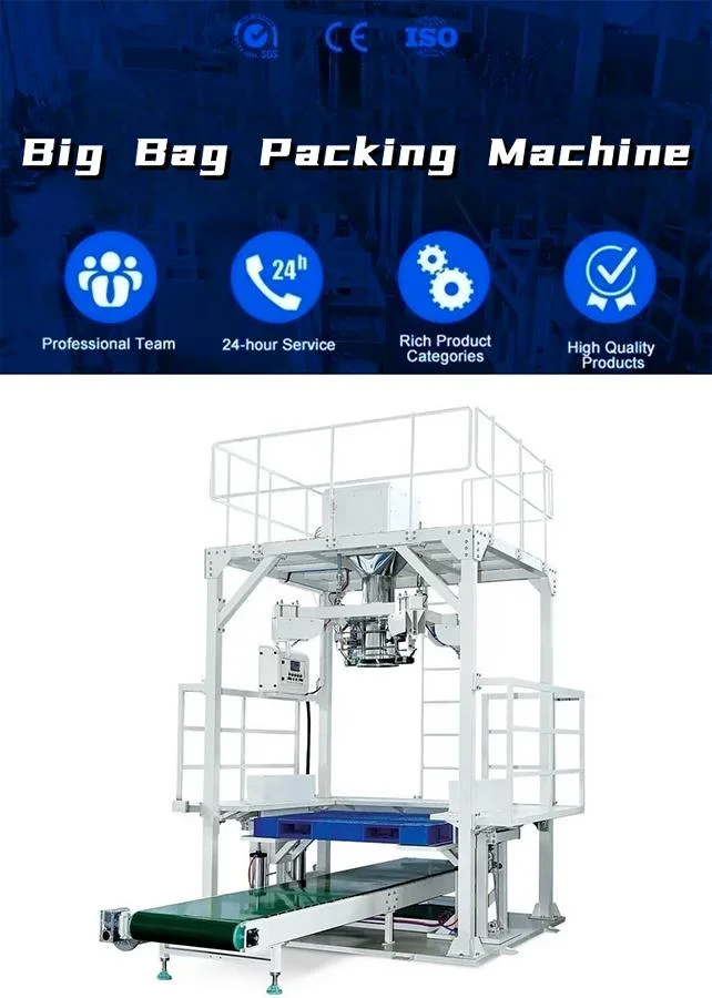 600-1000kg Automatic Powder Fertilizer Weighing, Packing and Batching Ton Bag Packing Machine