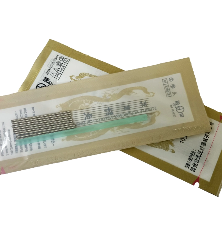 500 PCS Plastic Bag Acupuncture Needle with Guide Tube ISO 13485