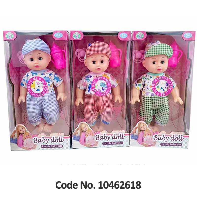 Wholesale Juguetes 14-Inch Vinyl Toys Baby Doll Toys-12 IC Sound, Cryings, PEE