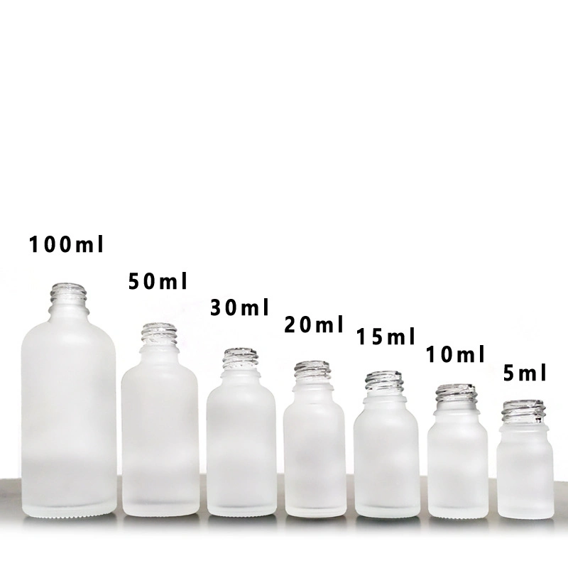 Customize Frosted Essential Oil Glass Dropper Bottle with Dopper