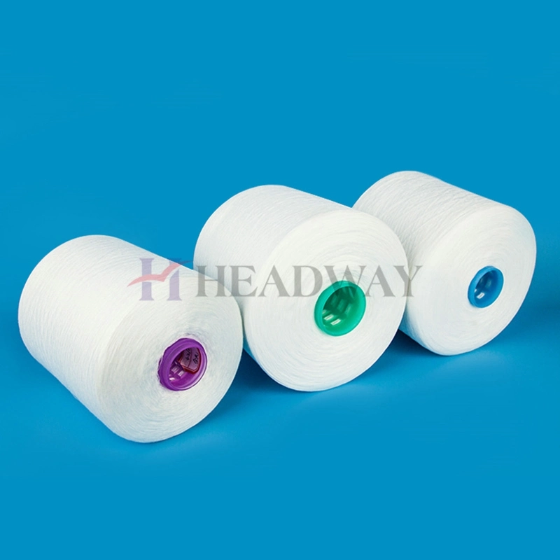 Factory Supply Poly Poly Core Spun Yarn 40/2 Raw White