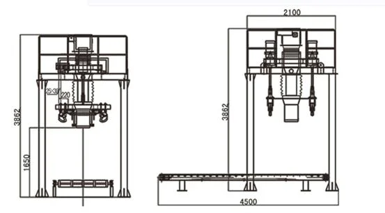 600-1000kg Automatic Powder Fertilizer Weighing, Packing and Batching Ton Bag Packing Machine