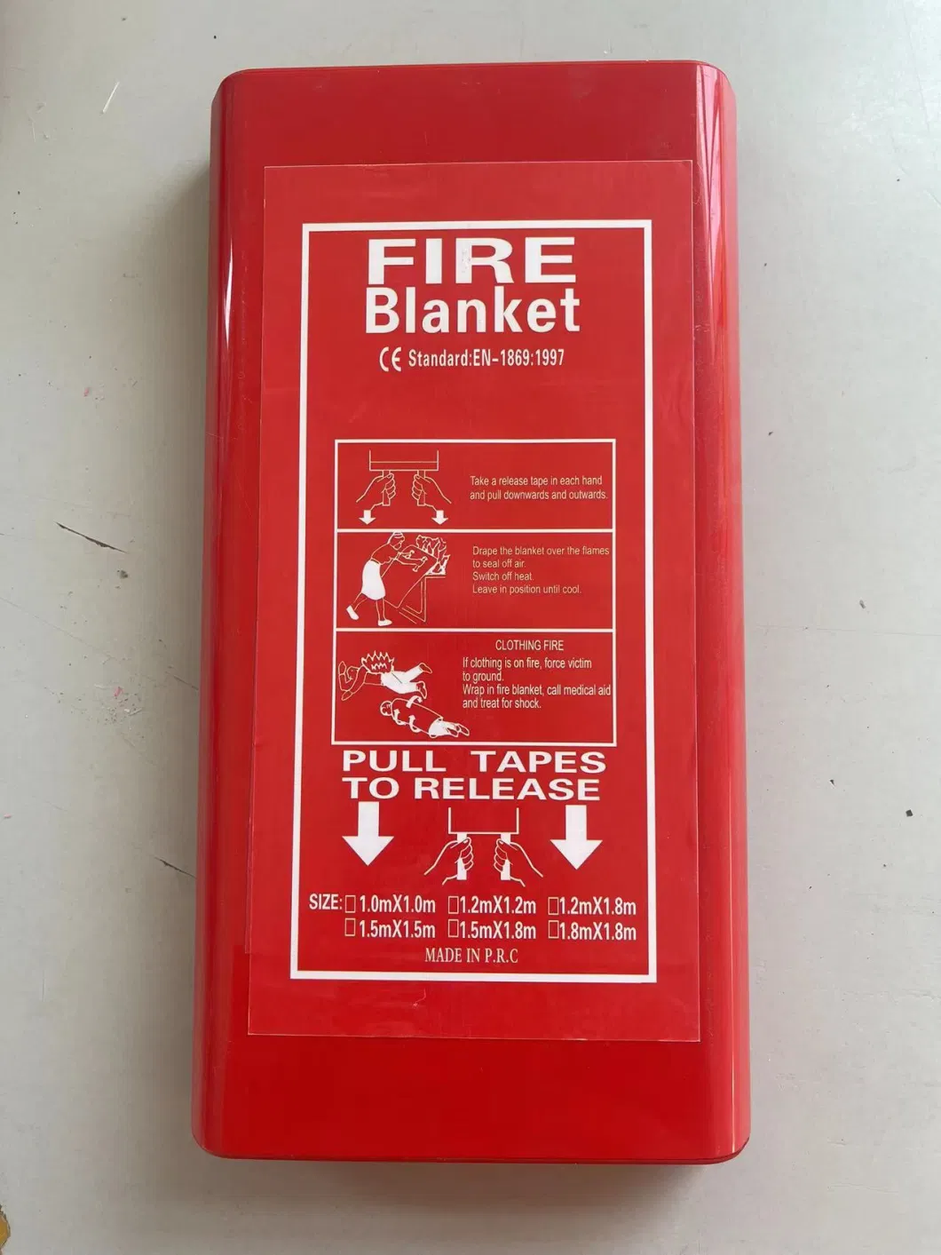 Good-Quality Fiberglass Fire Fighting Blanket / Fire Extinguishing Emergency Blanket with En1869: 1997 (HS-905)