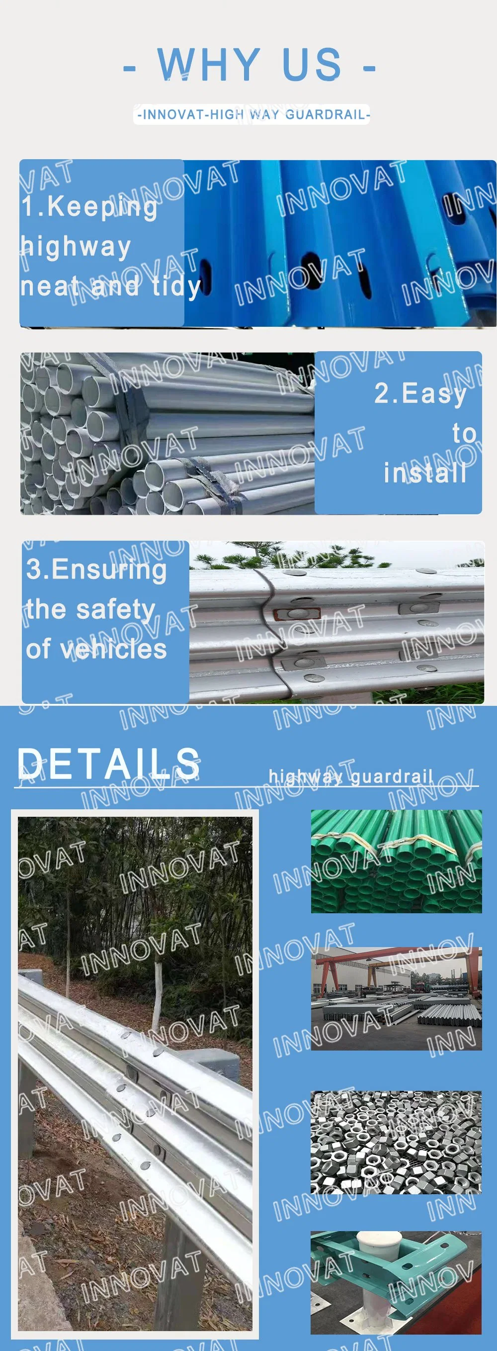 FRP Fiberglass Traffic Warning Sign Pile UV Resistant Fiberglass Products GRP SMC FRP Sign Pile