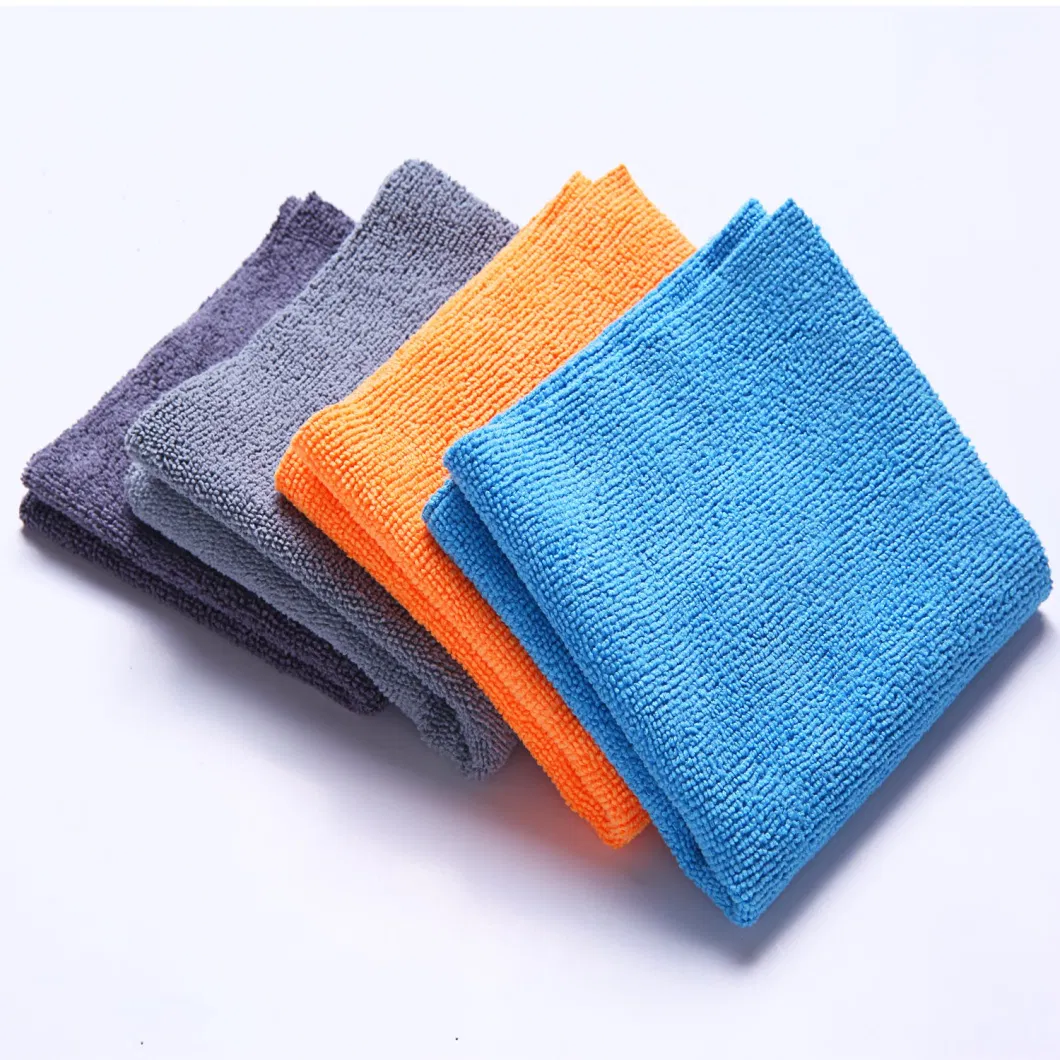 Edgeless Microfiber Warp Towels for Cleaning and Wiping Applications, Different Sizes and Parameters of Wapr Knitted Microfiber Towels
