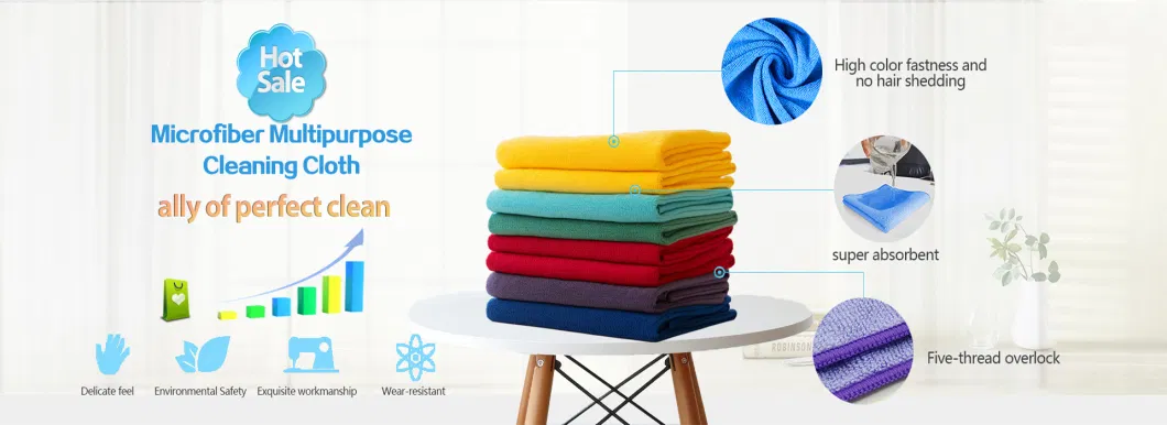 Multi-Colored Microfiber Kitchen Cleaning Cloths for The Home