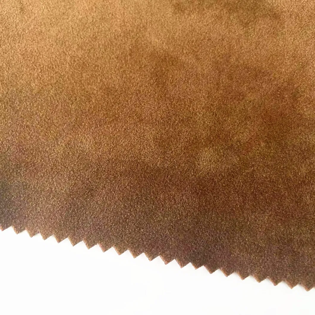 100% Polyester 300GSM Waterproof TPU Bonding Plush Warp Knitted Faux Suede Scuba Fabric