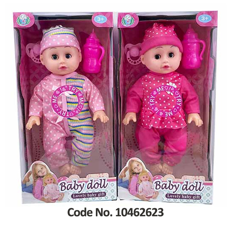 Wholesale Juguetes 14-Inch Vinyl Toys Baby Doll Toys-12 IC Sound, Cryings, PEE