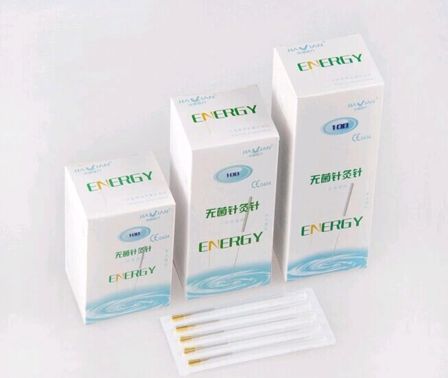 Disposable Spring Handle Acupuncture Needle with Guide Tube for Beginners