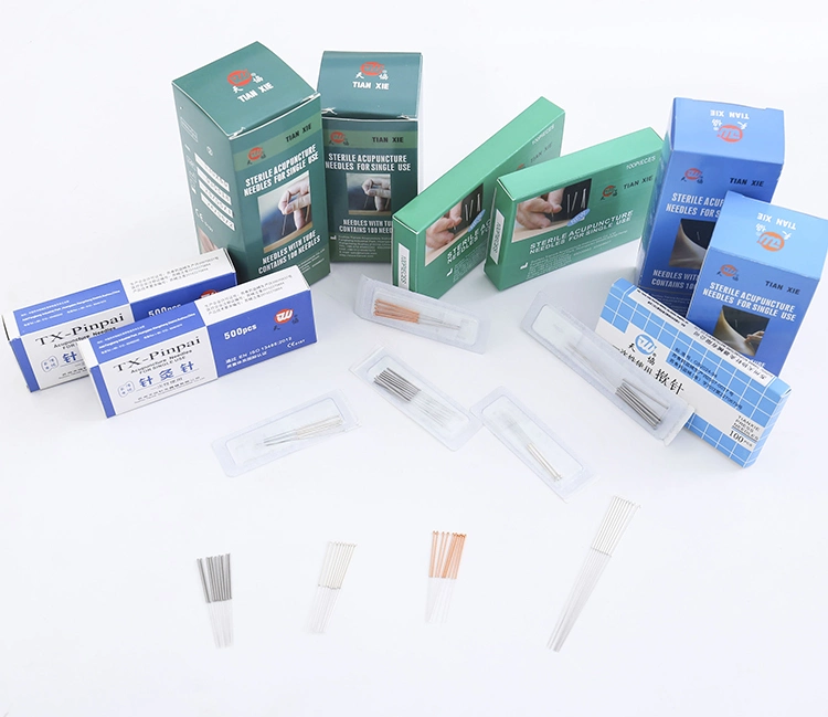 Single Use Sterile Alloy Wire Handle Acupuncture Needle for Medical Without Guide Tube
