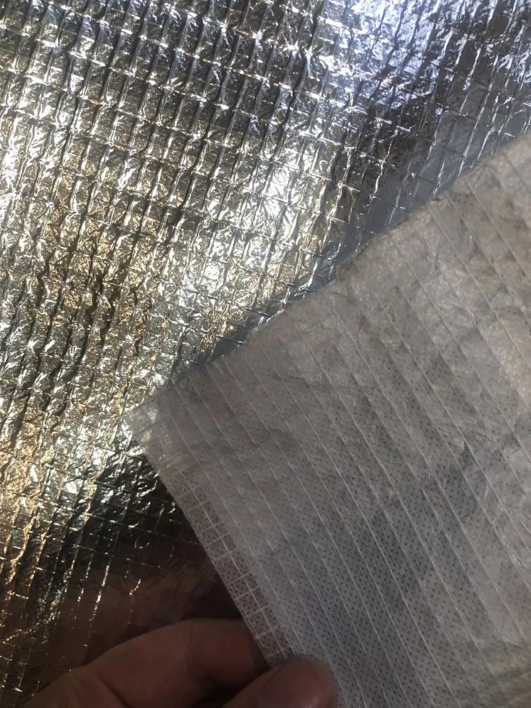 Aluminum Foil Insulation Double Side Aluminum Foil Composite Scrim and Fiberglass Mat Backing for Foam Panel