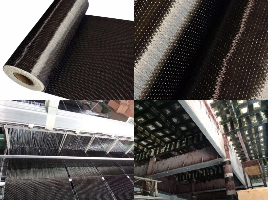 12K Ud 400g/500g Unidirectional Carbon Fiber Cloth for Bridge Reinforcement