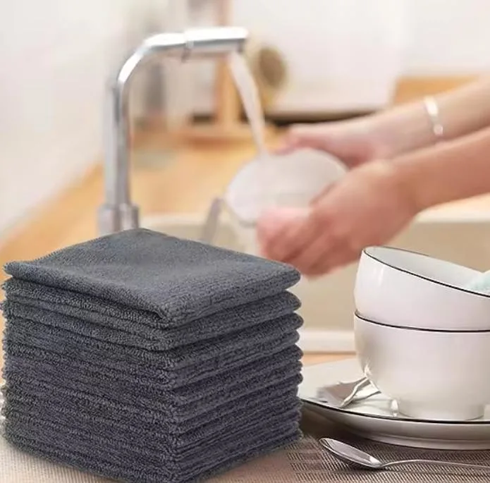 Terry Super Absorbent Microfiber Cleaning Cloths Car Kitchen Quick Bath Microfiber Towel