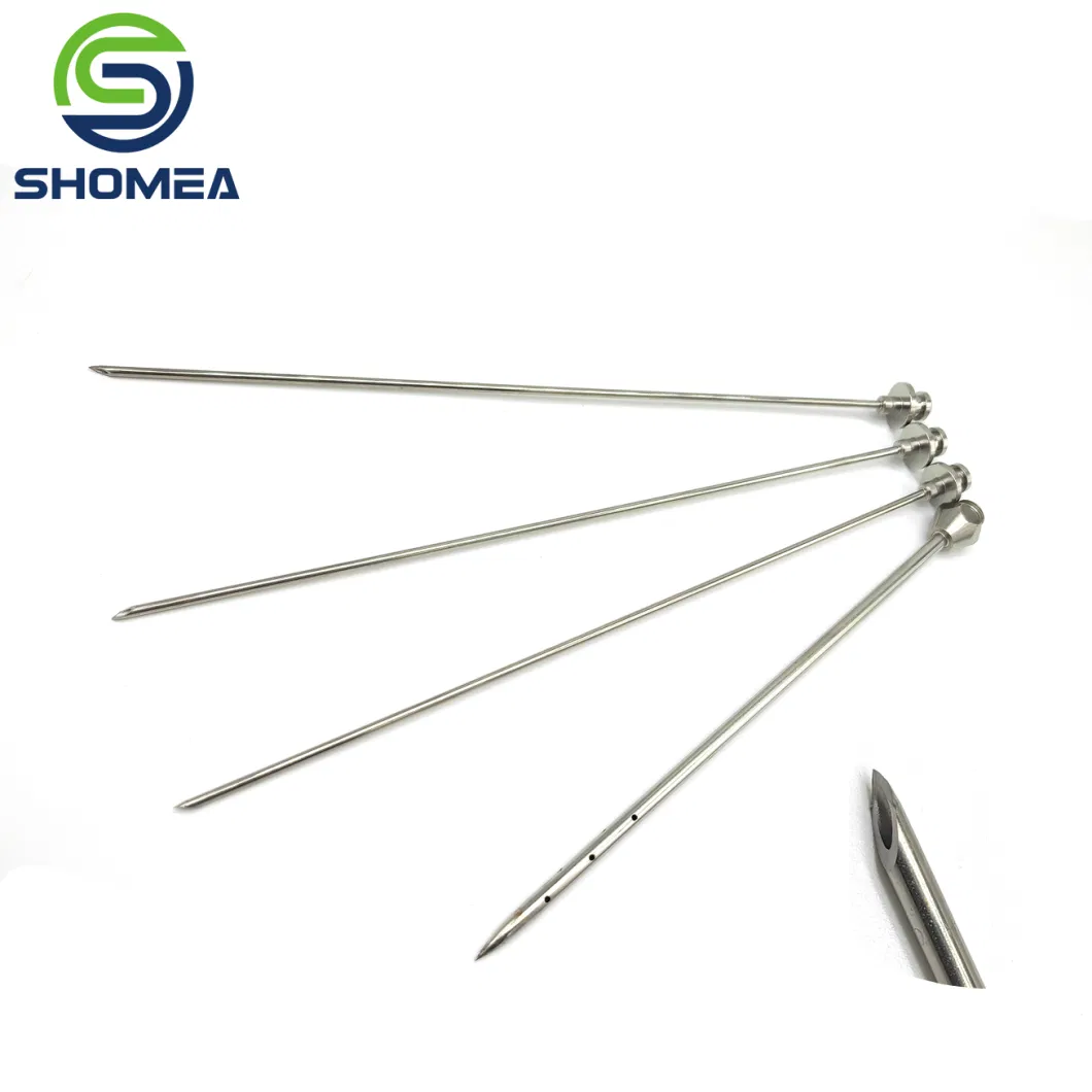 Shomea Customized 304/ 316 Stainless Steel Solid Lancet Needle Welded Round Wafer