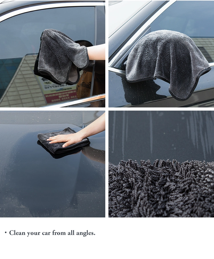High Quality 1200GSM Car Wash Towel Twisted Loop Microfiber Car Drying Towel Microfiber Towel