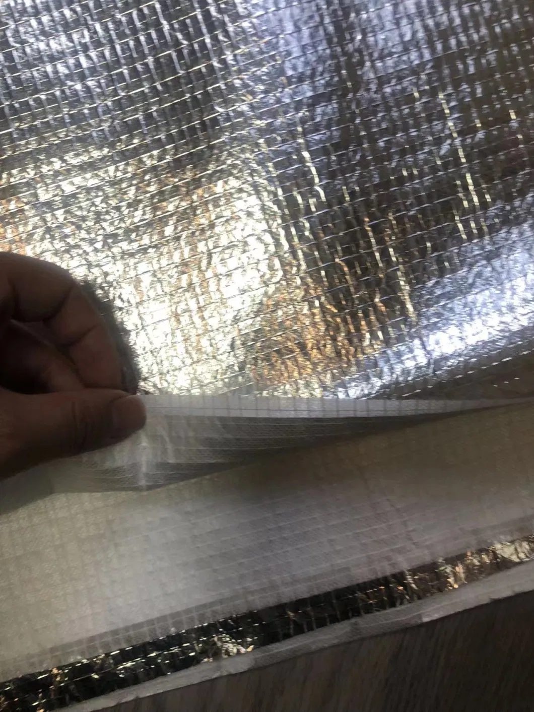 Aluminum Foil Insulation Double Side Aluminum Foil Composite Scrim and Fiberglass Mat Backing for Foam Panel