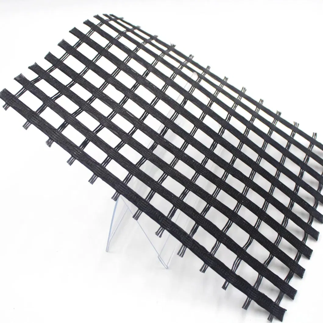 Polyester Geogrid 200/200kn/M for Road, Airport, Railway, Slope ISO Certified