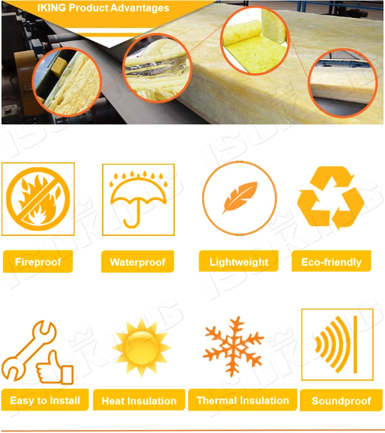 Aluminum Cladding Boiler Insulation Material Eco Fiber Glass Wool Product