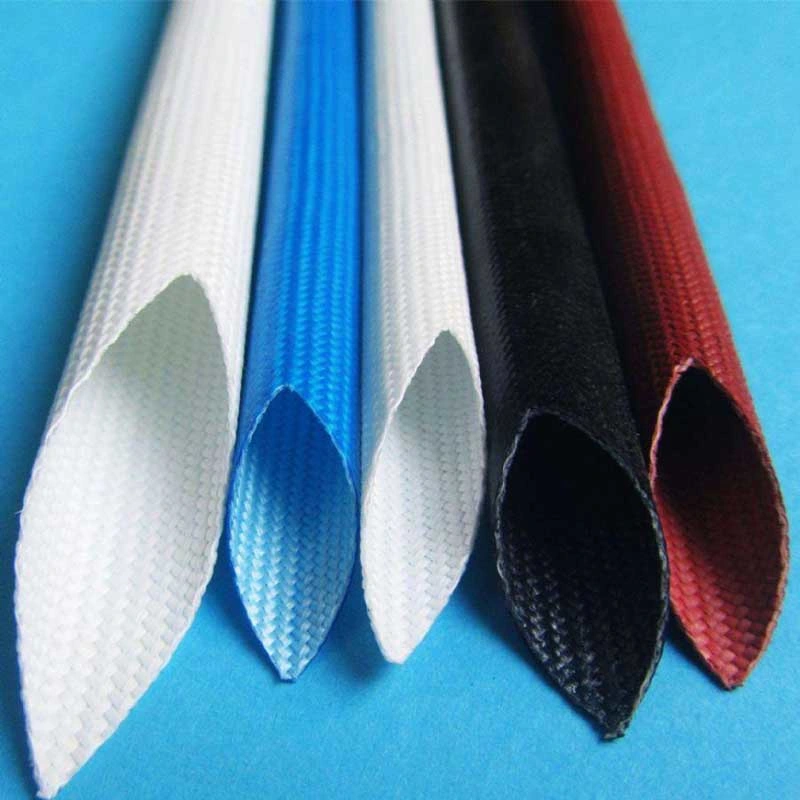 Insulation Material 2715 1.5 2.5kv PVC Resin Insulation Fiberglass Braided Sleeving Products