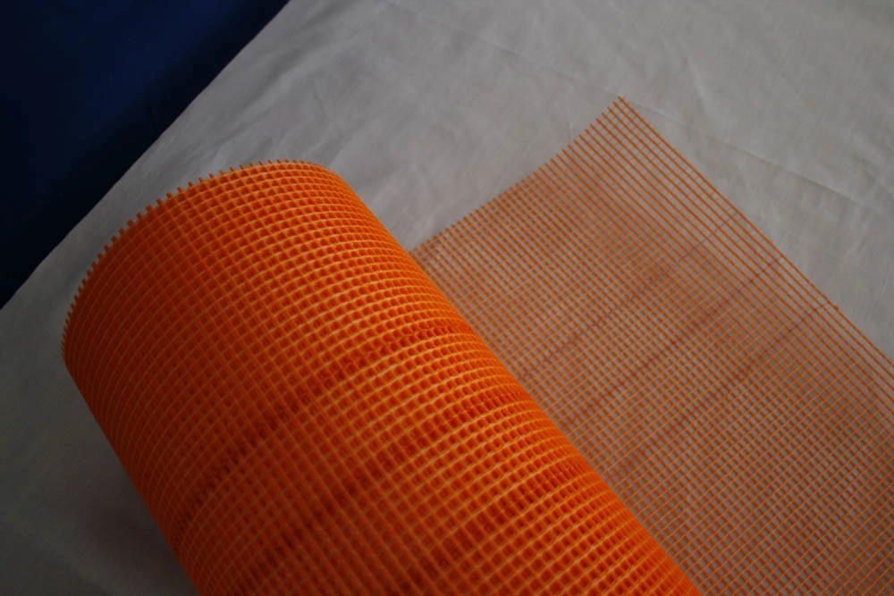 Fiber Concrete Mesh, Reinforced Fiberglass Mesh 1X50m 160GSM 5X5mesh Orange Color