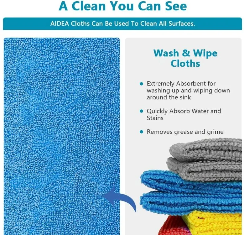 Microfiber Cleaning Wipes Colorful Hot Selling Car Cleaning Towel