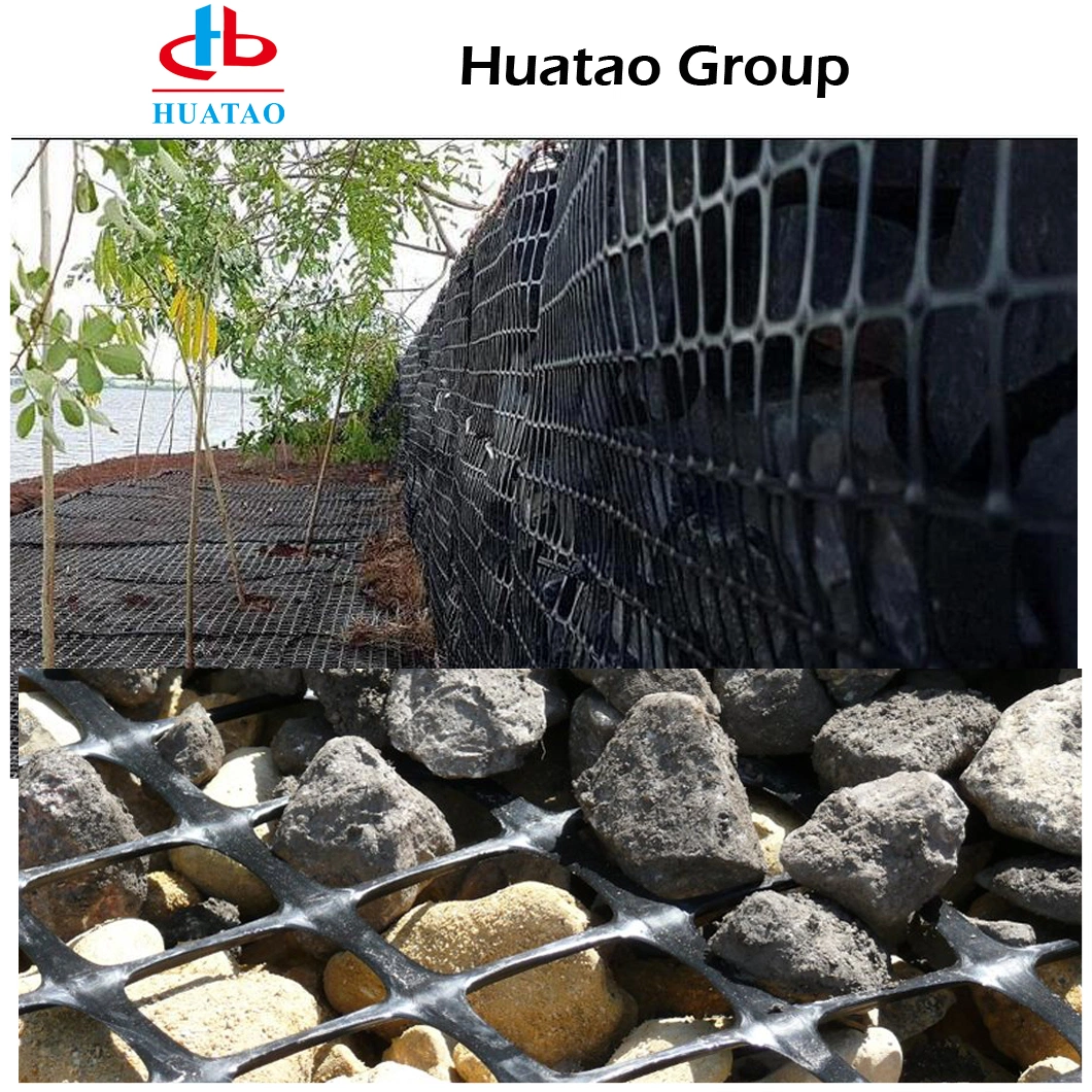 PP Uniaxial Geogrids Plastic Biaxial Gravel Grid for Slop Protection