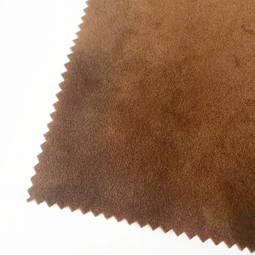 100% Polyester 300GSM Waterproof TPU Bonding Plush Warp Knitted Faux Suede Scuba Fabric