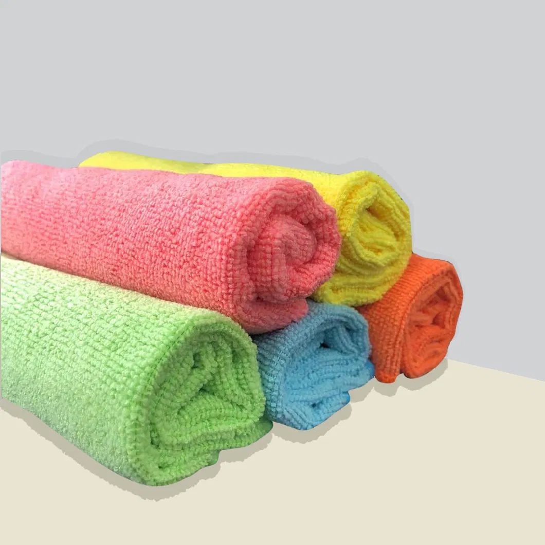 250GSM 40*40cm Microfiber Cleaning Cloth Kitchen Household Car Wash Bathroom Dish Clean