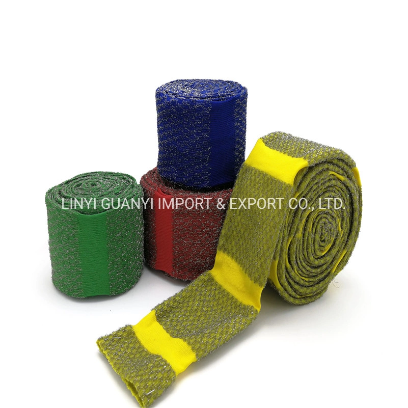 Stainless Steel Wire Sponge Scourer Fiber Cloth Sleeves in Rolls