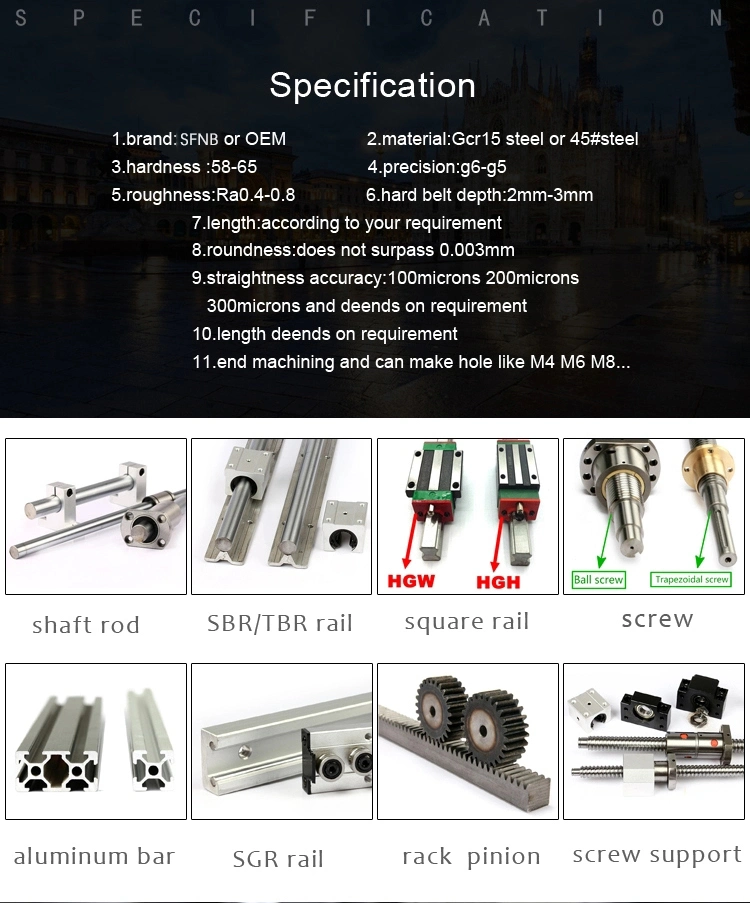 HMG 15A THK Linear Guide Rails Curved Linear Guide HMG15A