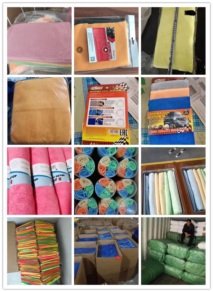 Customized 40X80cm 40X40 320GSM 380GSM Lot of Hand Kitchen Car Cloth Microfiber Yellow Grey Black 32*32 Microfiber Cleaning Cloth 30X40 24PCS Micro Fibre Towel