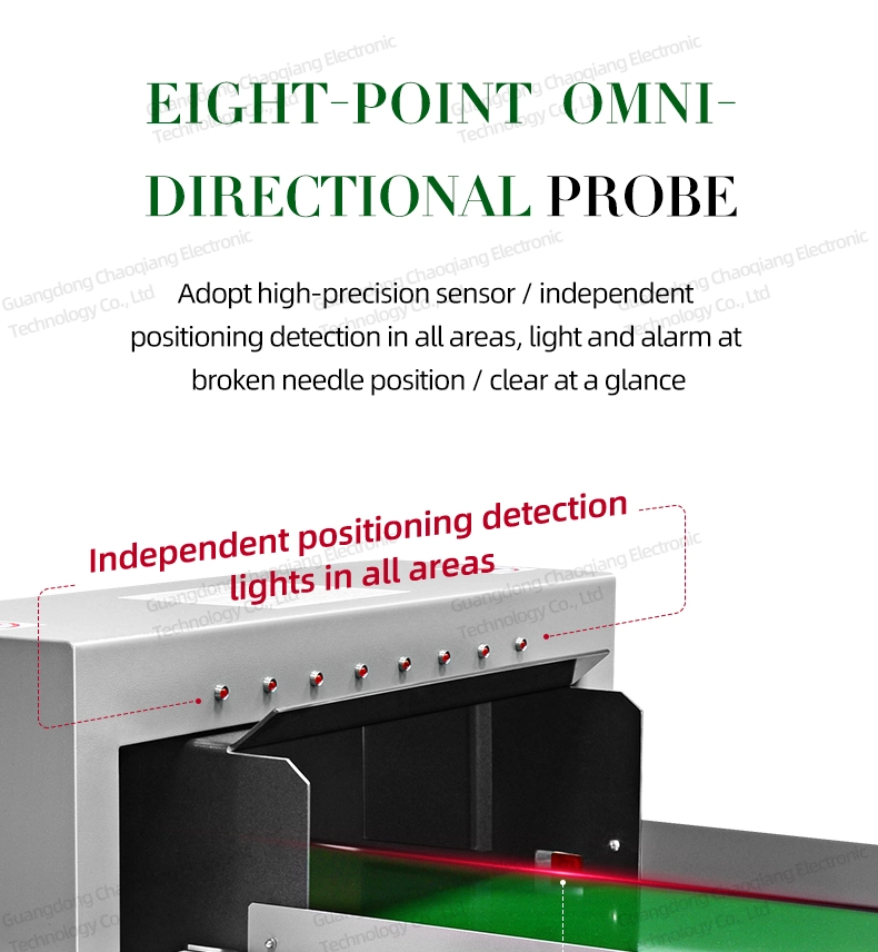 Precision Metal Detector Probe Machine Garment Factory Matching Broken Needle Separator