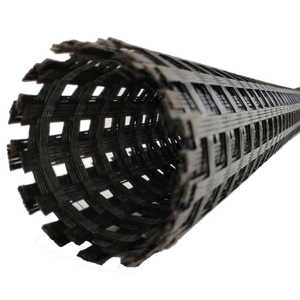 Road and Railway Basalt Fiber Geogrid Mesh for Road Construction Fiberglass Geogrid