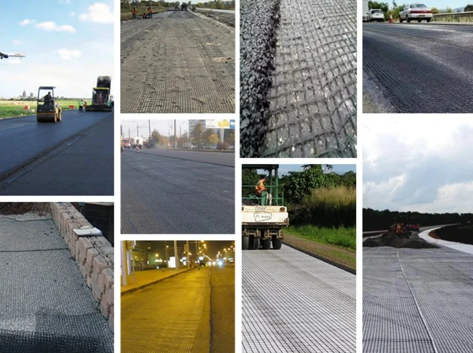 Concrete Road Reinforcement Basalt Fiber Mesh Geogrid to Prevent The Crack