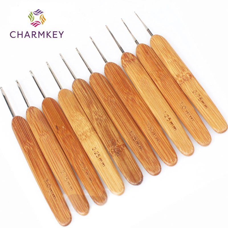 Good Quality Bamboo Crochet Hook Set Bamboo Knitting Needle