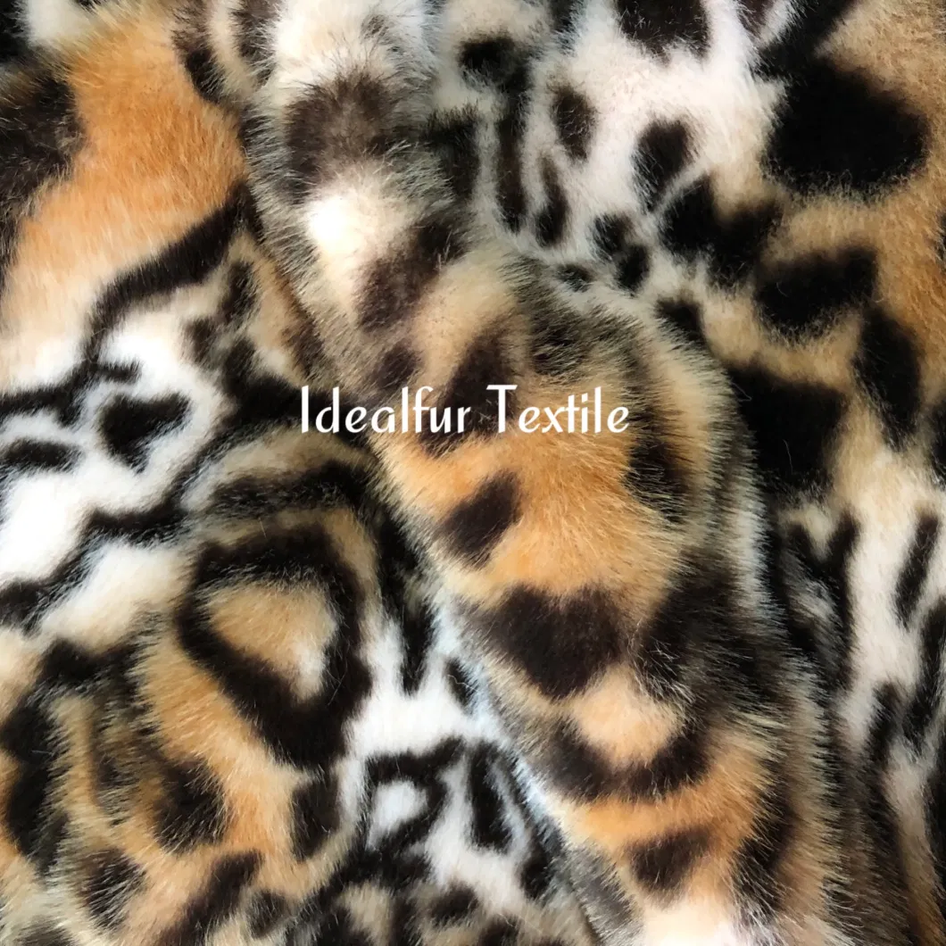 Tiger Print Soft Imitation Animal Faux Fur/Tricot Fur