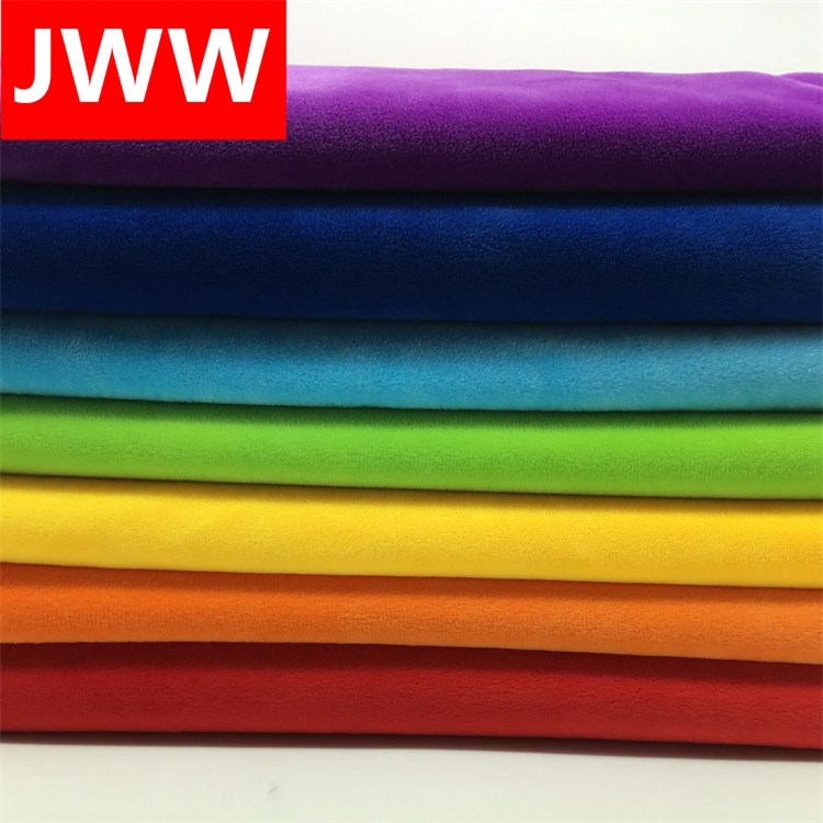 100% Polyester Super Soft Plush Warp Knitted Fabric for Baby