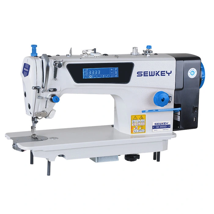 Sk 20528m Direct-Drive Double Needle Lockstitch Industrial Sewing Machine (Needle Bar Separation, Medium Hook)