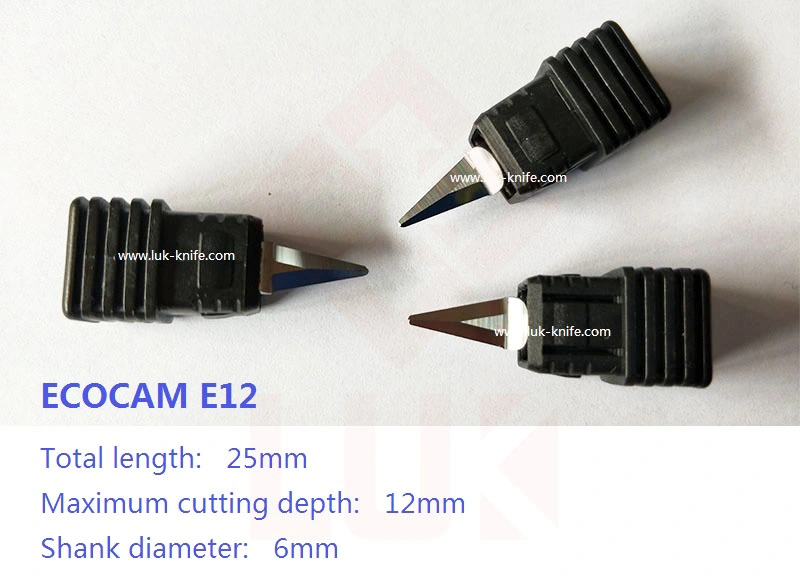 CNC Oscillating Knife Blade for Ecocam E12 Maximum Cutting Depth 12 mm