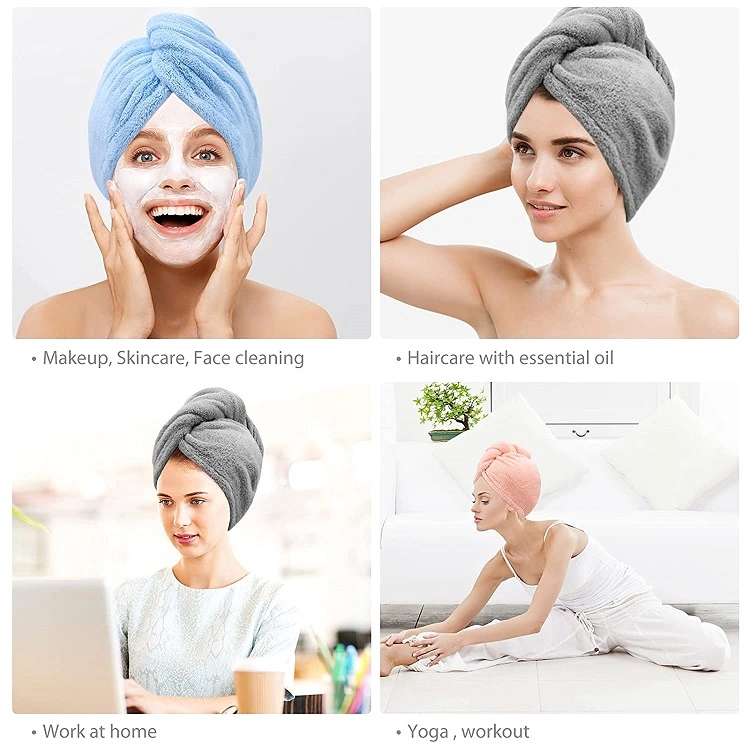 Microfiber Hair Towel Warp Smilco Hair Turbans for Wet Hair