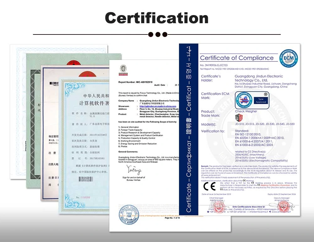 Custom Conveyor Belt Garment Fabric Needle Metal Detector for Industrial Production Line