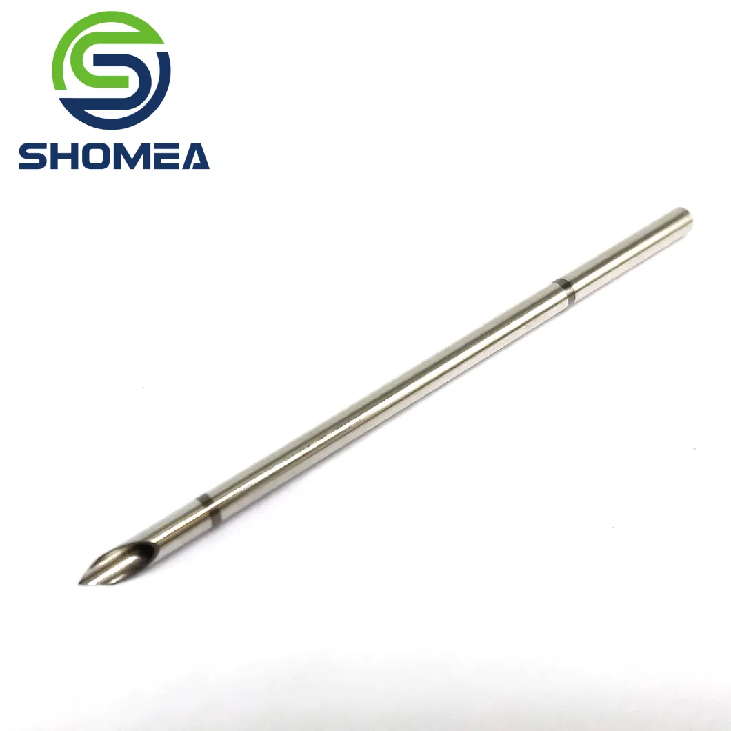 Shomea Customized 10-28g Stainless Steel Double Angle Trocar Needle with Sandblasting