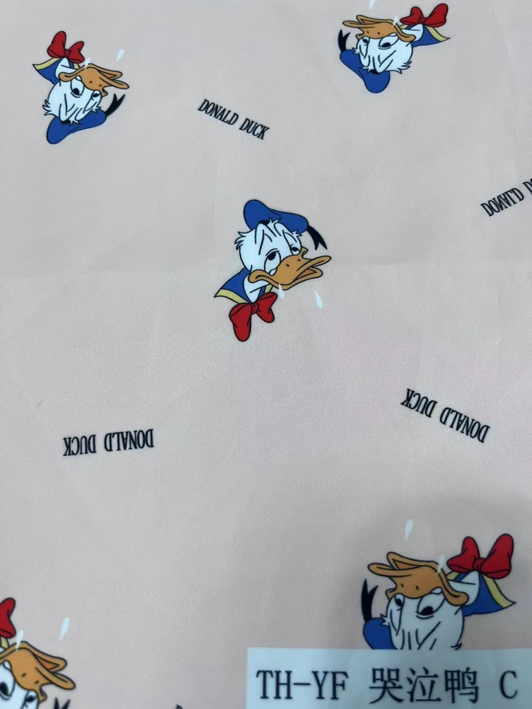 Cartoon Crying Digital Printing Polyester Fabric for Garment &Bags