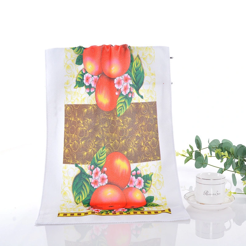 Custom Print Kitchen Towel Printing Warp Knitted Microfiber Sublimation Kitchen Towels